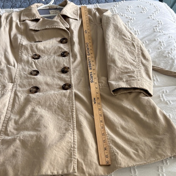 Old Navy Women's Tan Mid-Weight Trench Coat with Belt XL - Picture 14 of 16